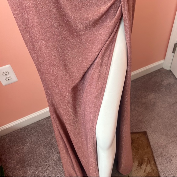 Fashion Nova Jeanette Glitter Maxi Dress in Mauve - Picture 10 of 12